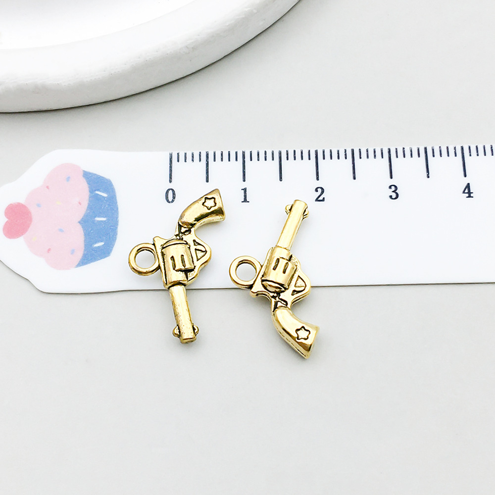 8:1 ancient gold pistol 14*19mm-1.2g-19229