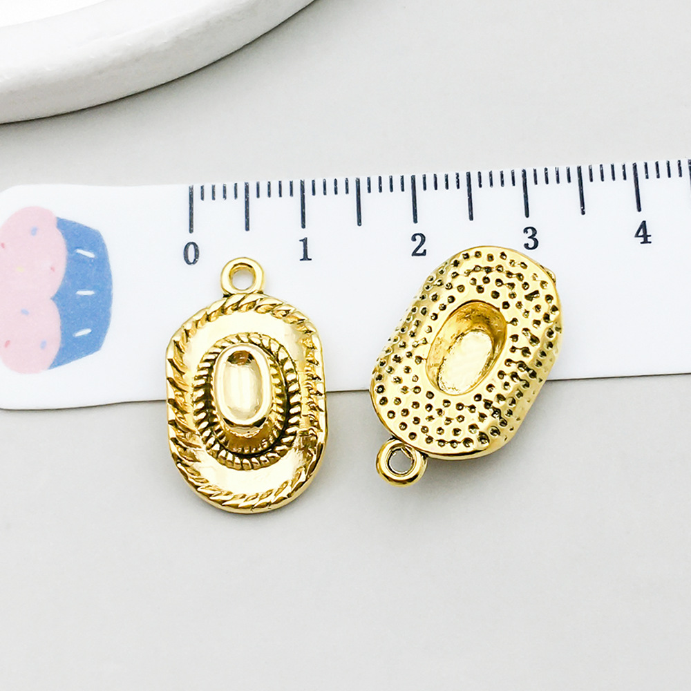 11:1 ancient gold cowboy hat 23*13mm-2.8g-19240