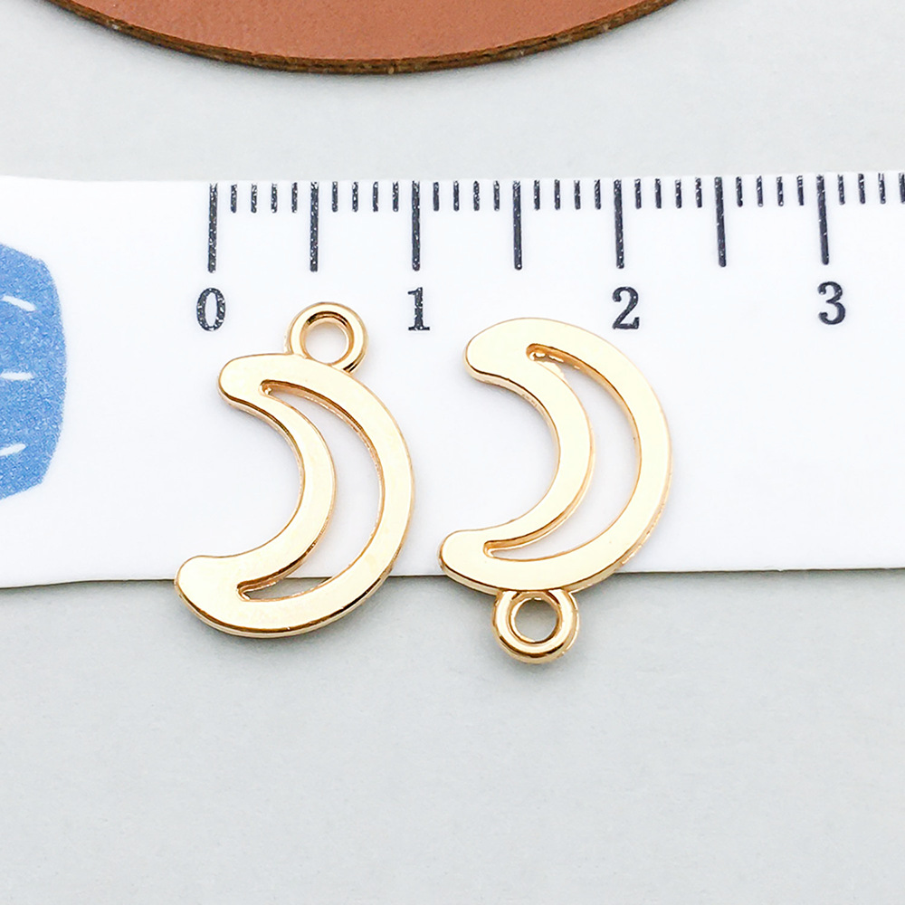 17:1 kc gold hollow moon 10*17mm-0.6g-20870