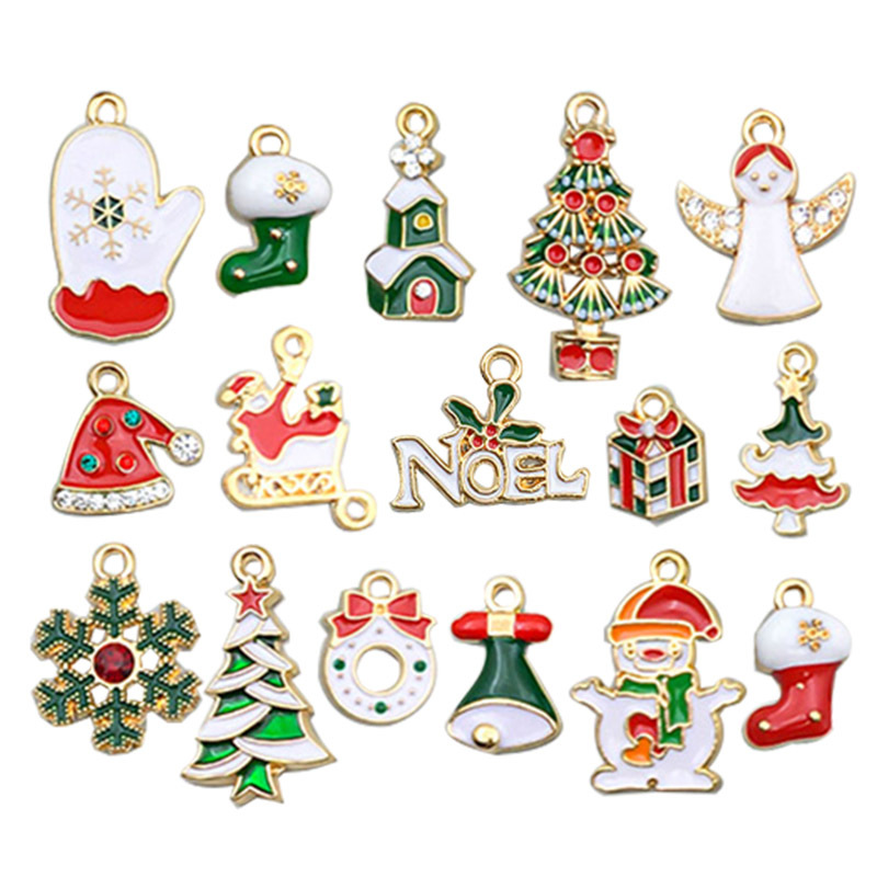 1:Mixed with 20pcs dripping oil Christmas new-HK471