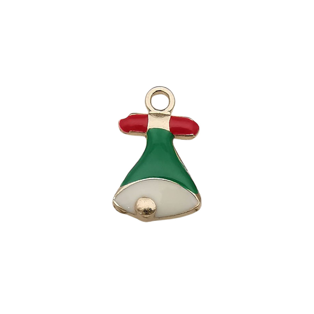 17:1 green dripping Christmas bell 11*18mm-1.3g-12520