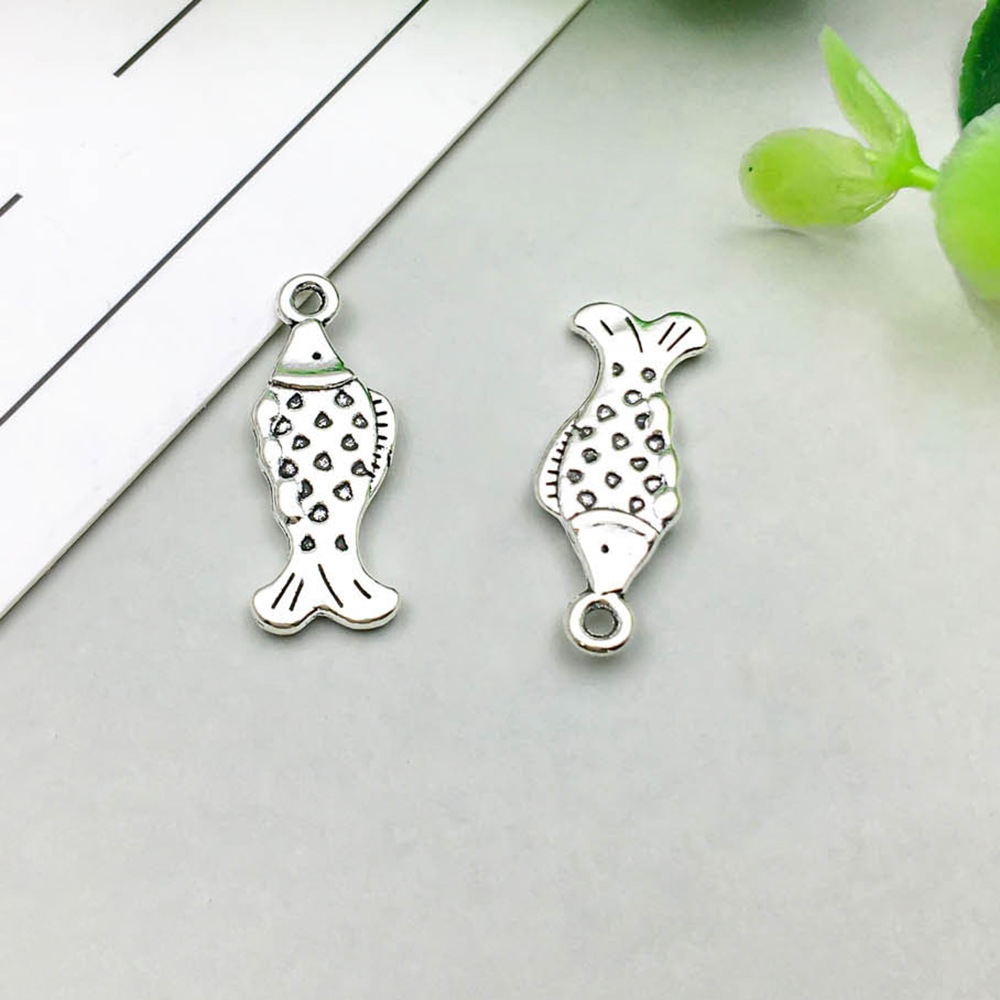 8:1 ancient silver marine fish 10*25mm-1.5g-11239