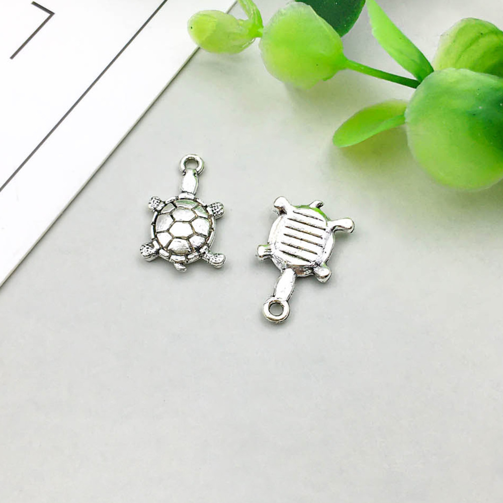 15:1 ancient silver turtle 12*19mm-1.5g-17313