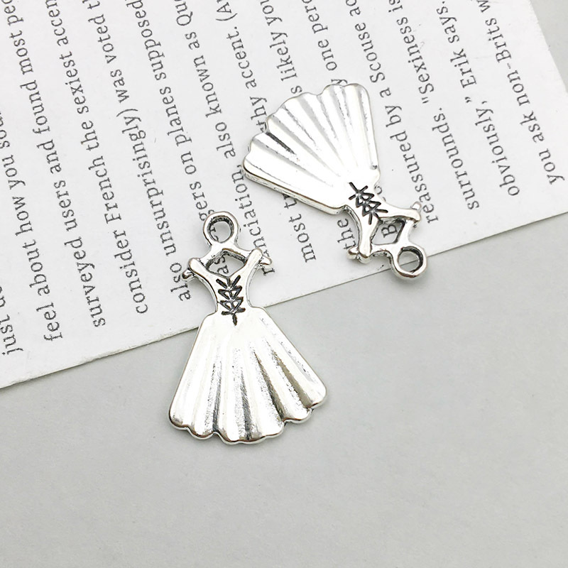 3:1 ancient silver ballet skirt 13*20mm-1.1g-10390