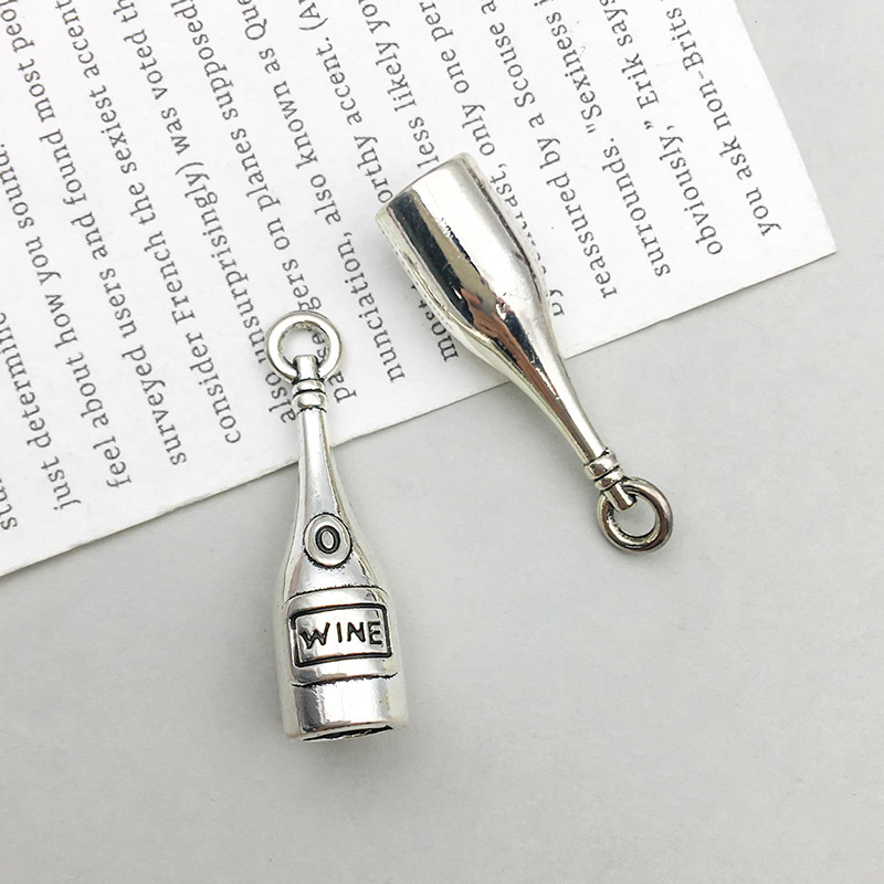 5:1 ancient silver wine bottle 7*27mm-2.2g-10557