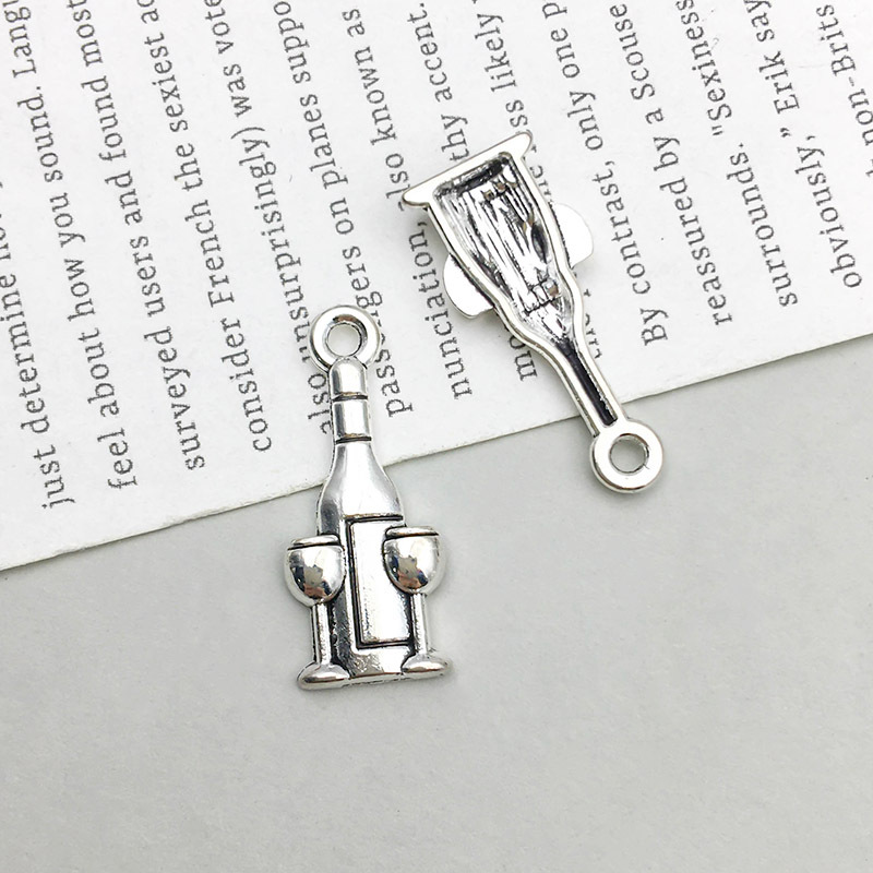 7:1 ancient silver wine glass 9*21mm-0.6g-10566