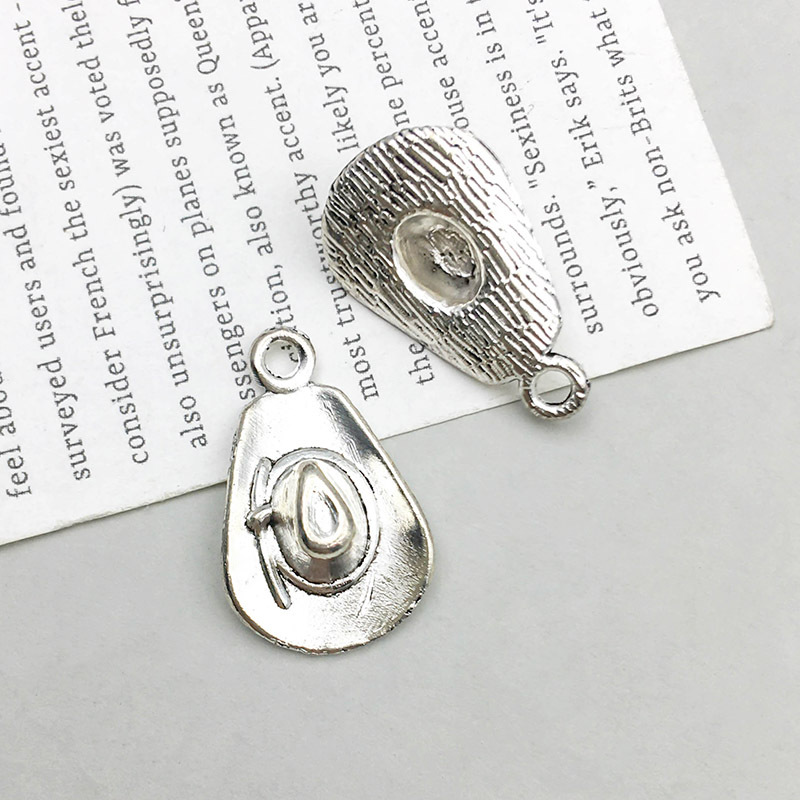 10:1 ancient silver western Denim hat 8*16mm-1.4g-14029