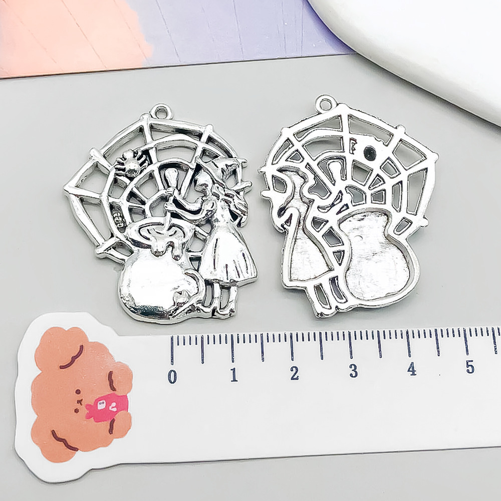 14:1 ancient silver witch spider web 33*40mm-8.4g-15160