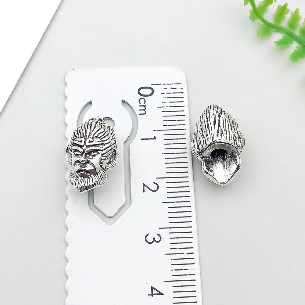 7:1 ancient silver qitian dash buddha head 15*10mm-3.7g-21012