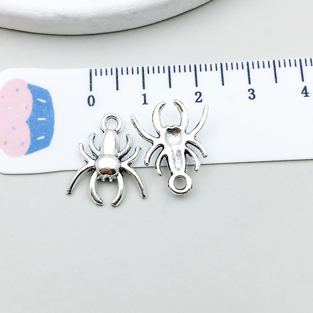 3:1 ancient silver halloween spider 14*17mm-0.9g-3773