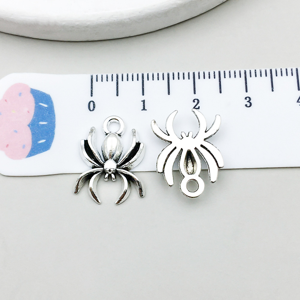 19:1 ancient silver halloween spider 14*18mm-1g-b110