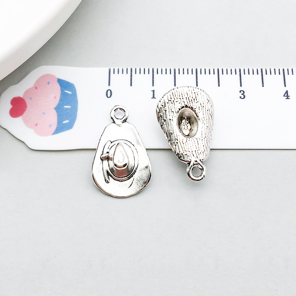 6:1 ancient silver cowboy hat 12*21mm-1.4g-14029