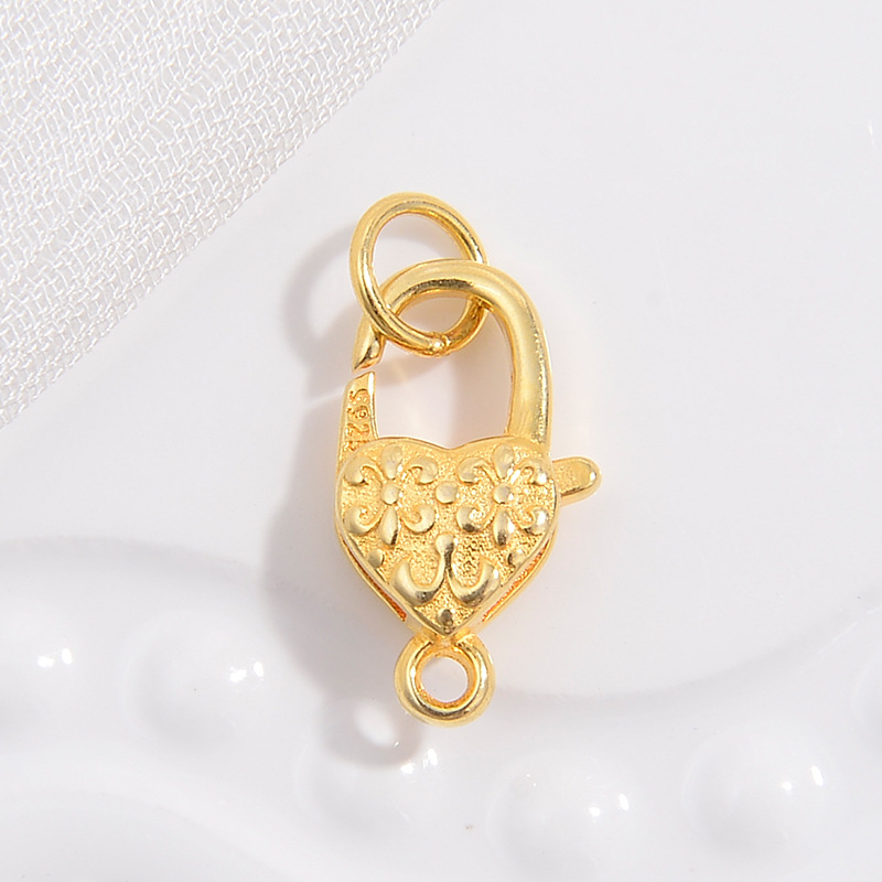 3:Gold love petal lobster clasp