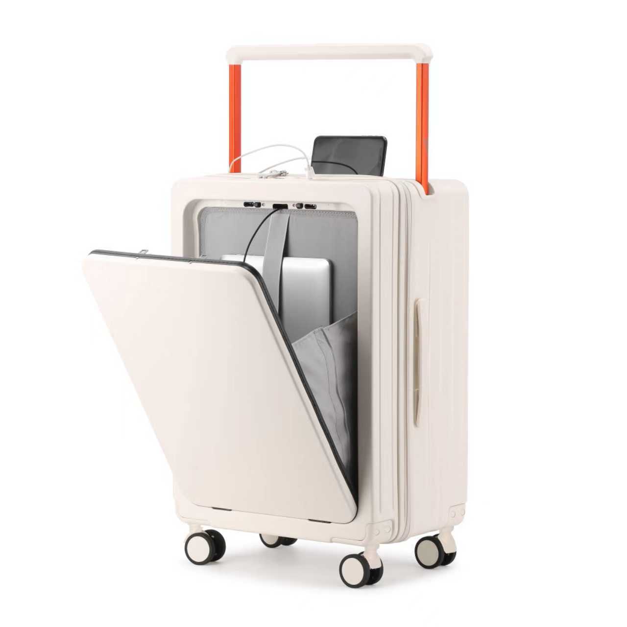 Milky white [front opening]