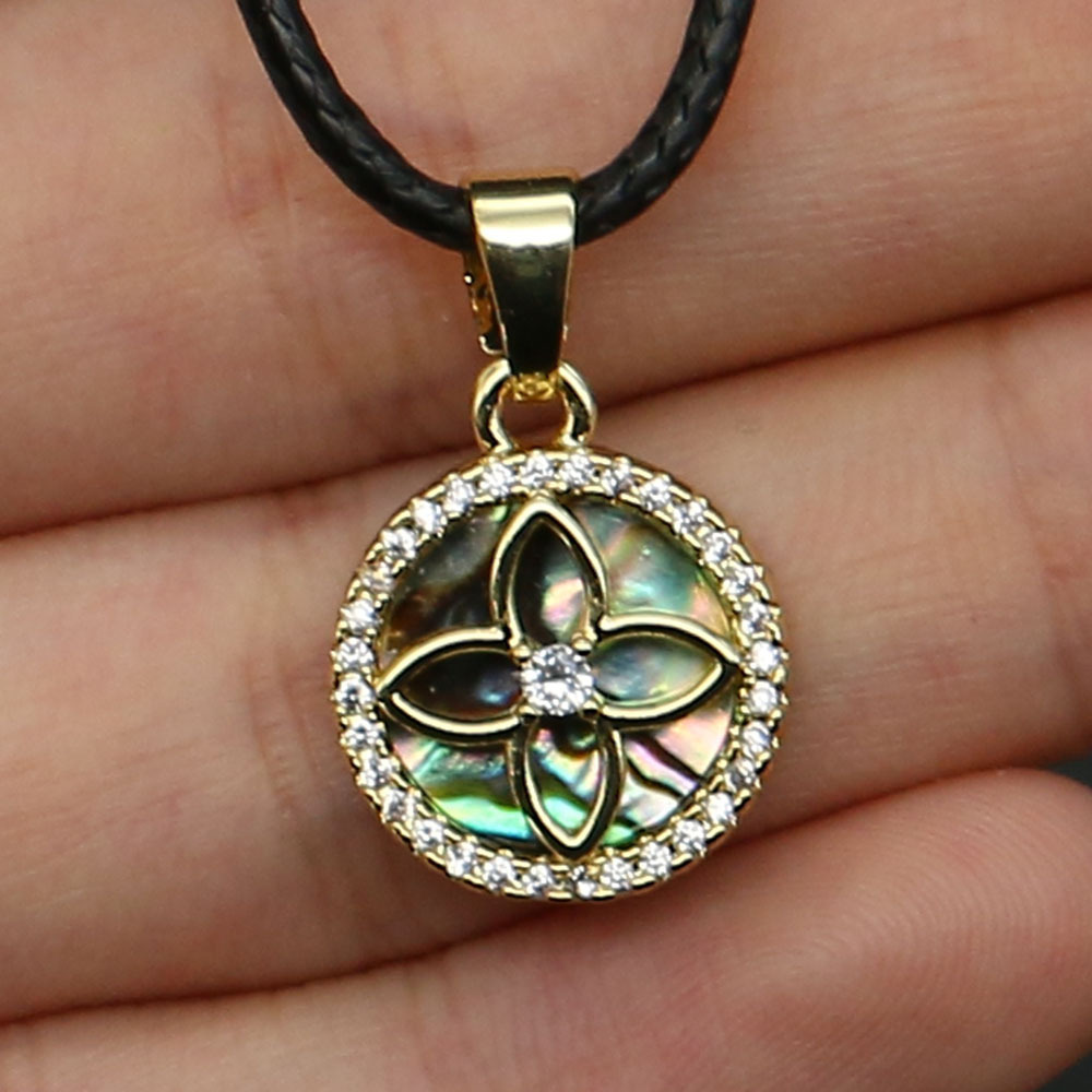 4:abalone shell necklace 19inch