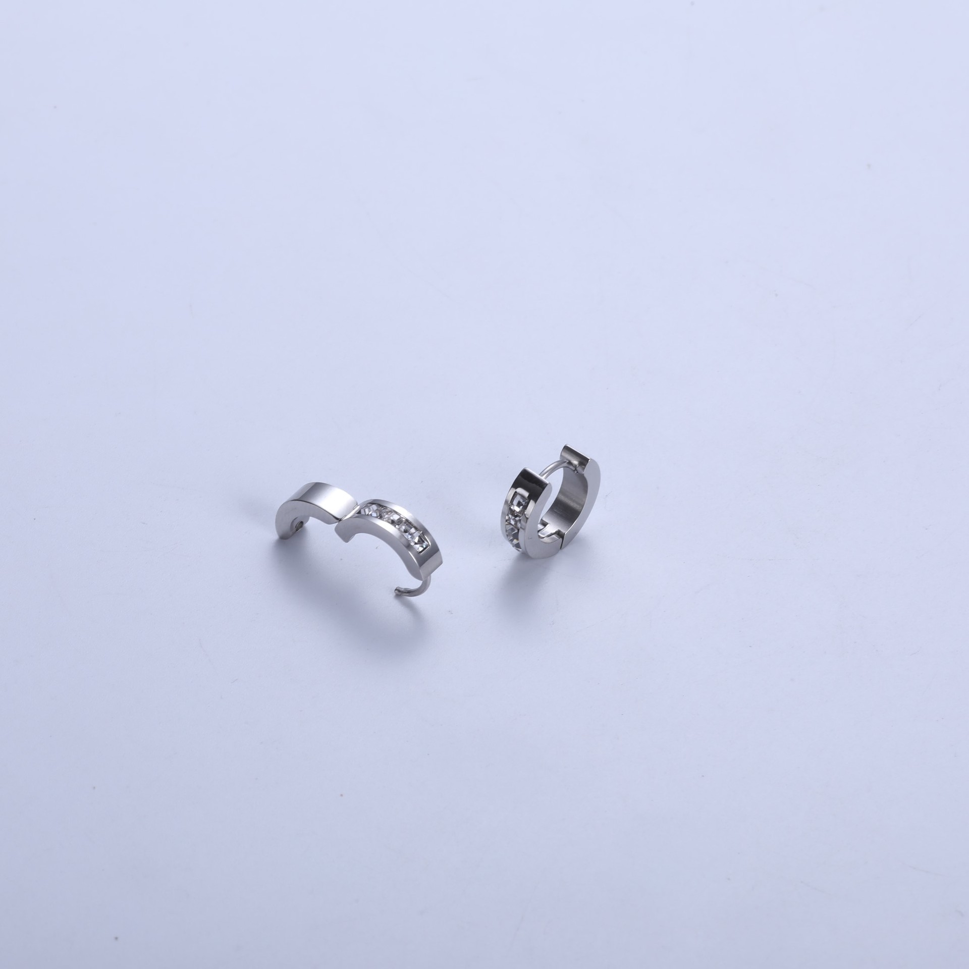 1:Silver hoop earrings