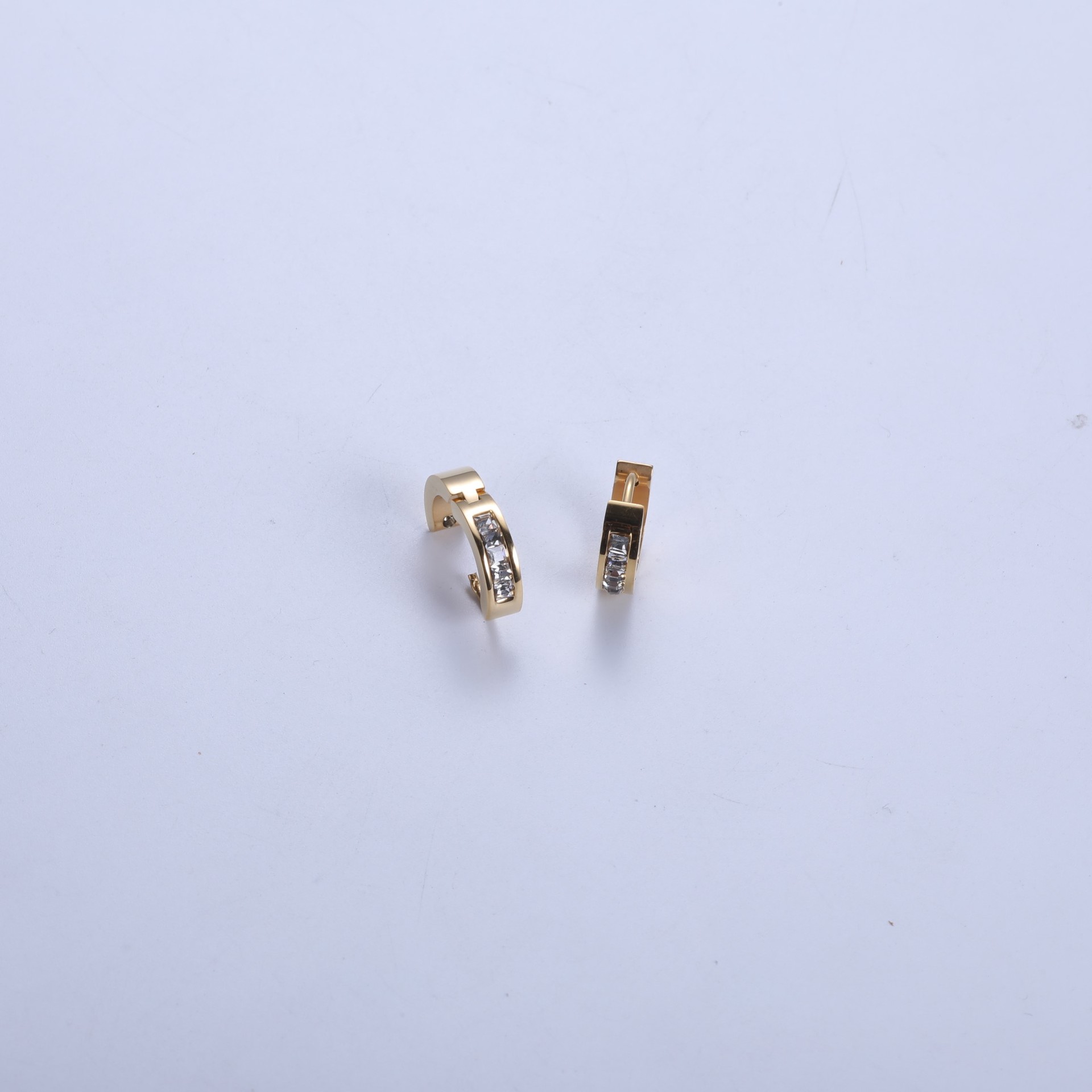 2:Gold hoop earrings