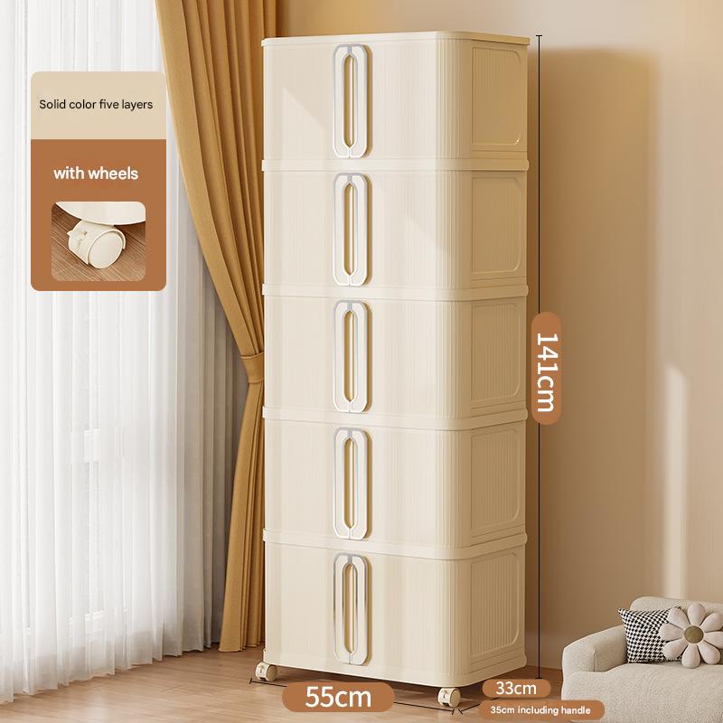 55 sides wide, five layers - solid cream white