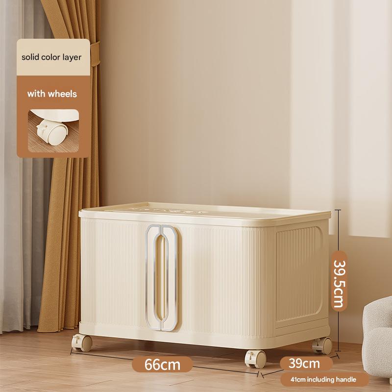 66 sides wide, one layer - solid cream white