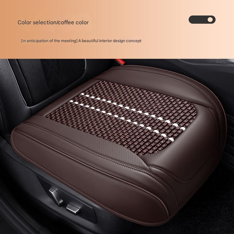 ice silk curry color square mat single