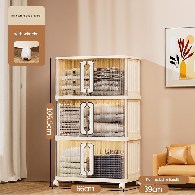 66 sides wide, three layers - transparent