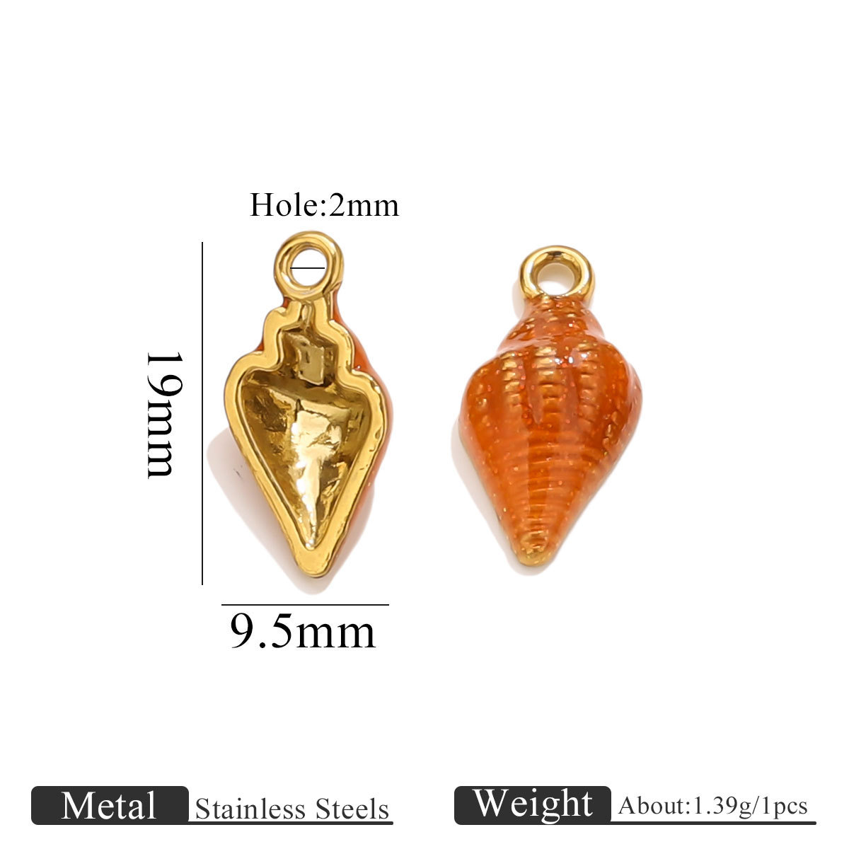 7:金色滴油海螺款式3-橙色