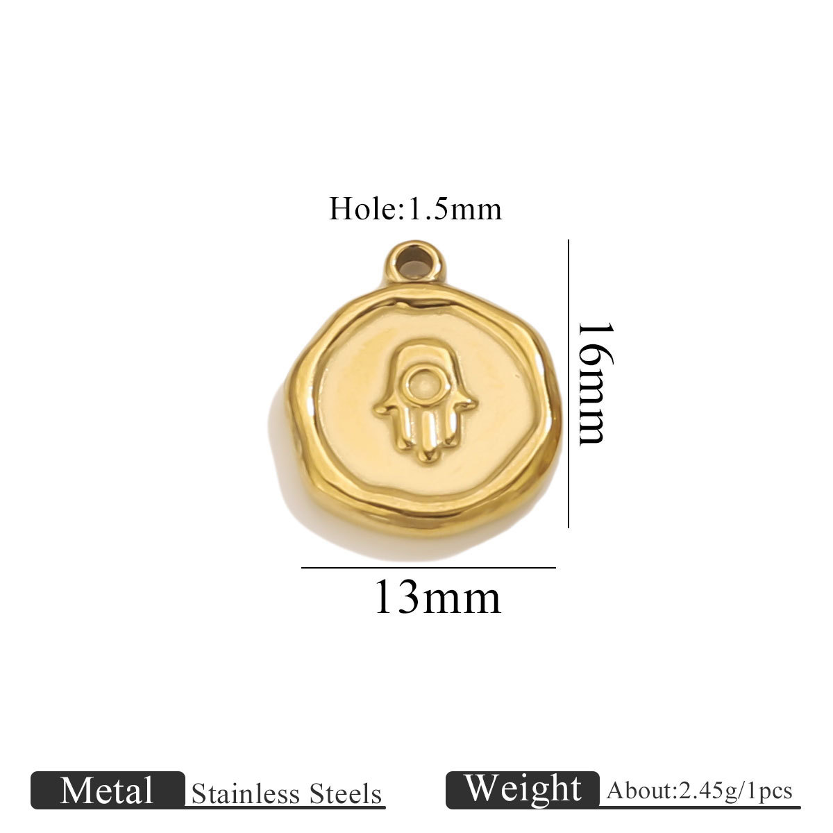 10:Golden small pendant-palm