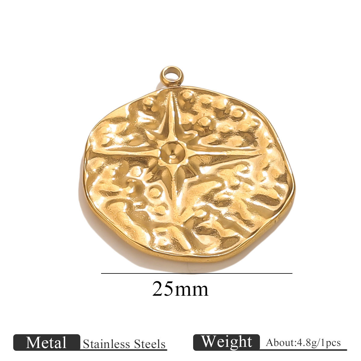 4:Golden starburst pendant