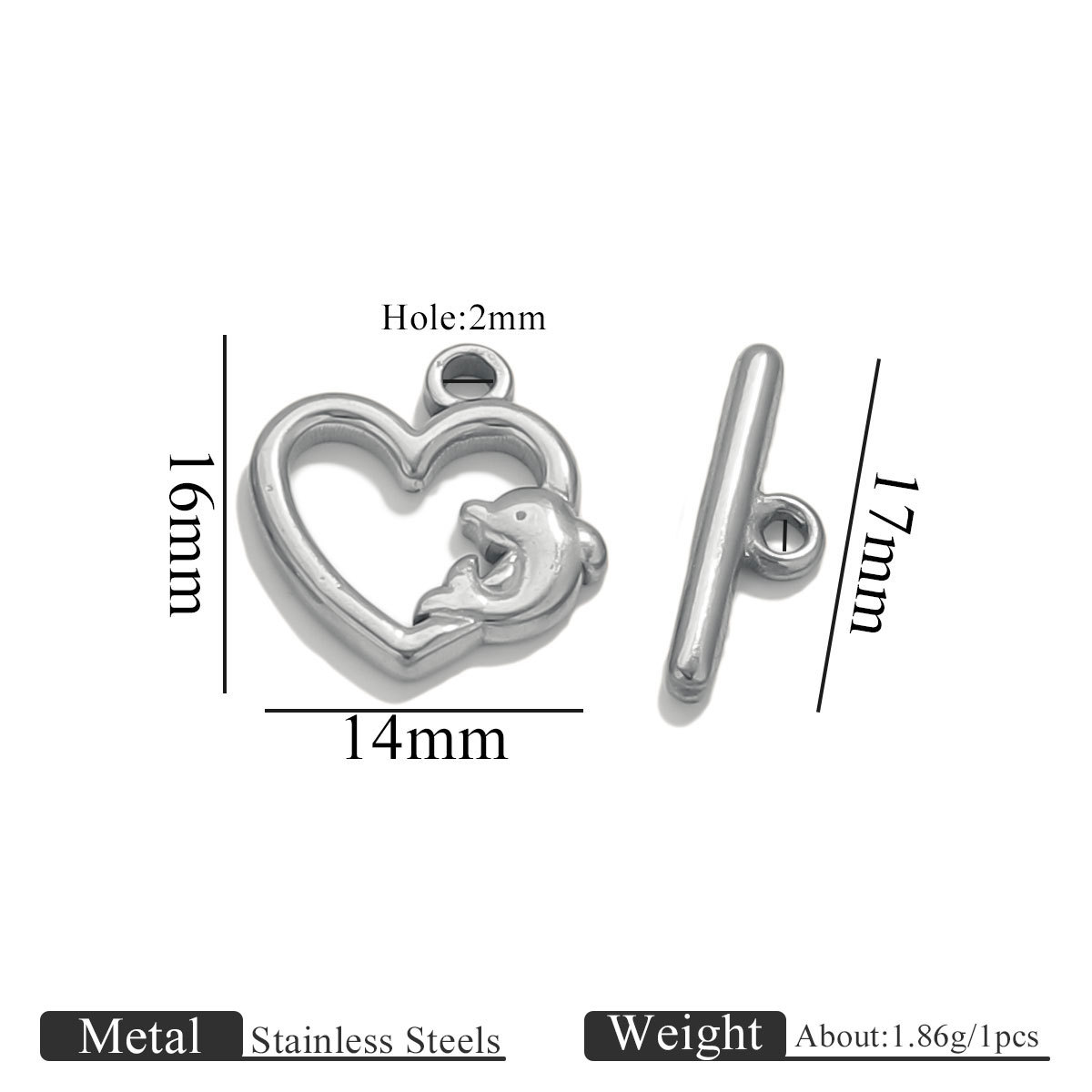 1:Steel color-dolphin