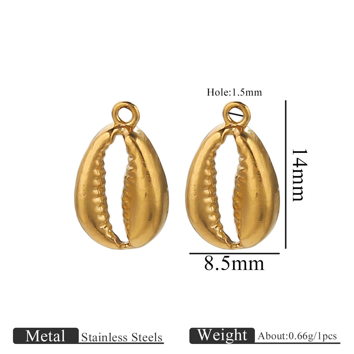 1:Golden small pendant-shell