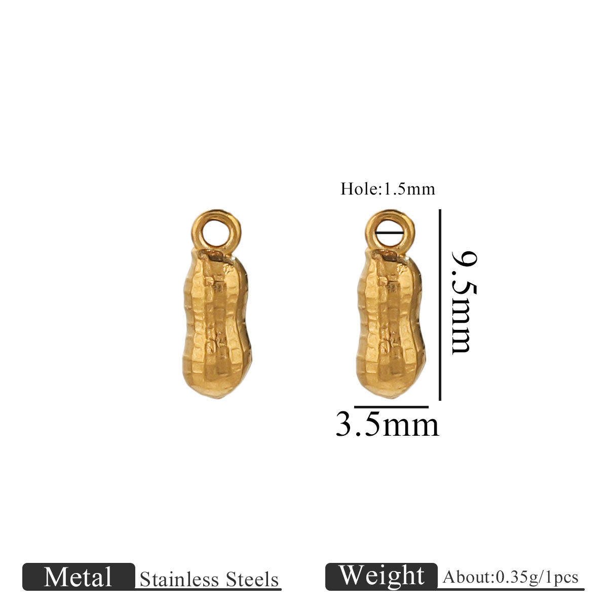 7:Golden small pendant-peanut