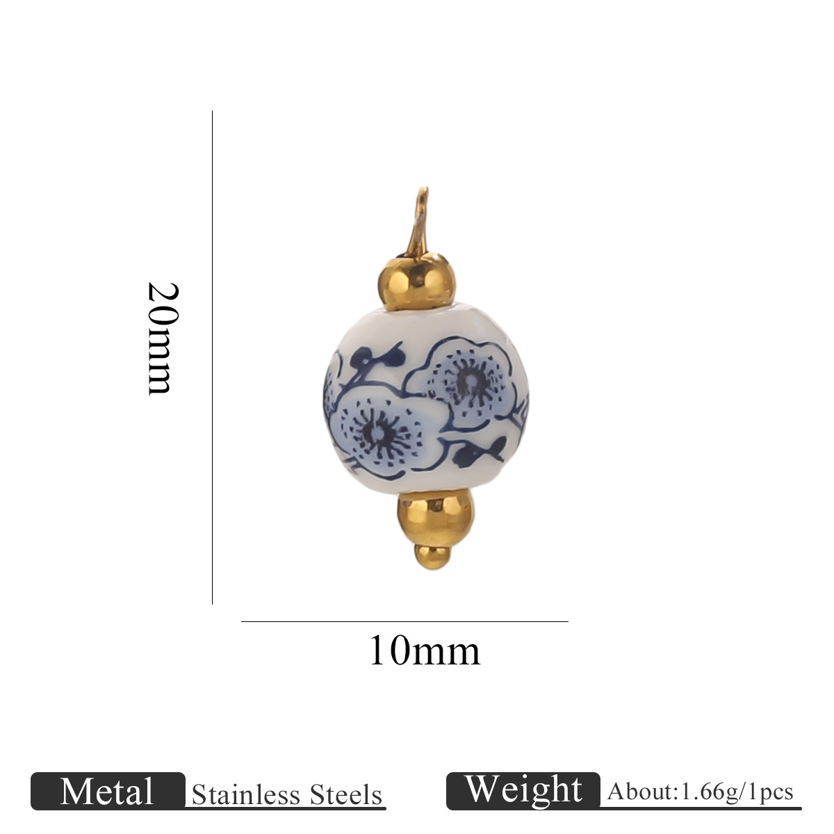 5:Dark blue plum blossom 10mm