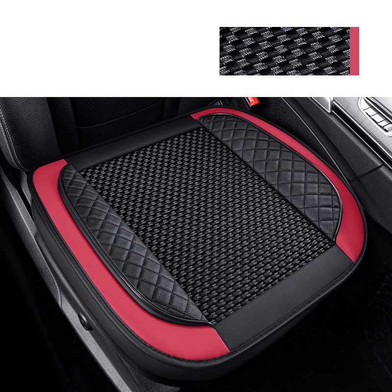 Leather machine woven Winnie Red single all-inclusive no backrest