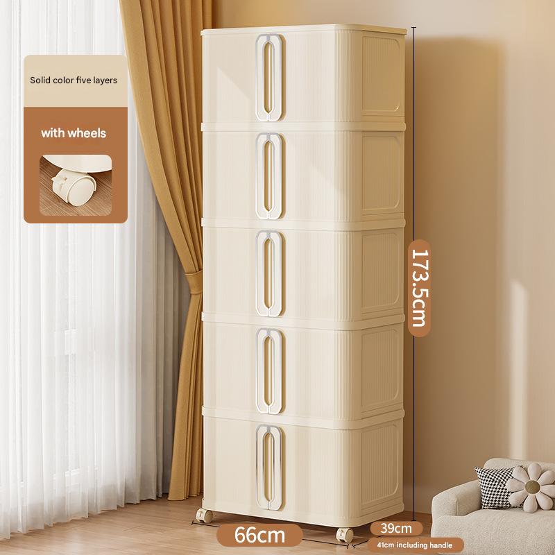 66 sides wide, five layers - solid cream white