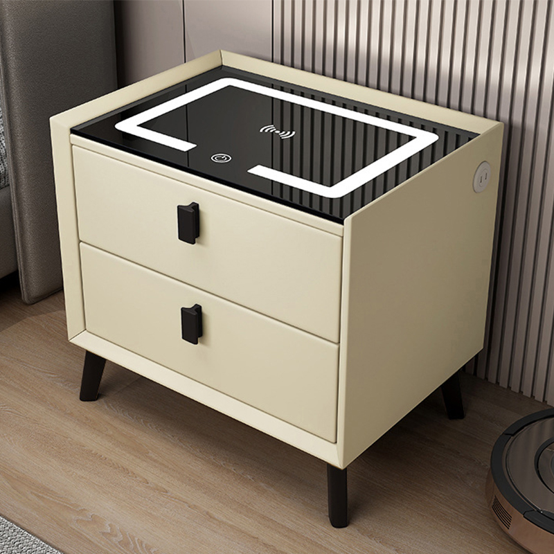 Beige: LED   wireless charge   USB fast charge