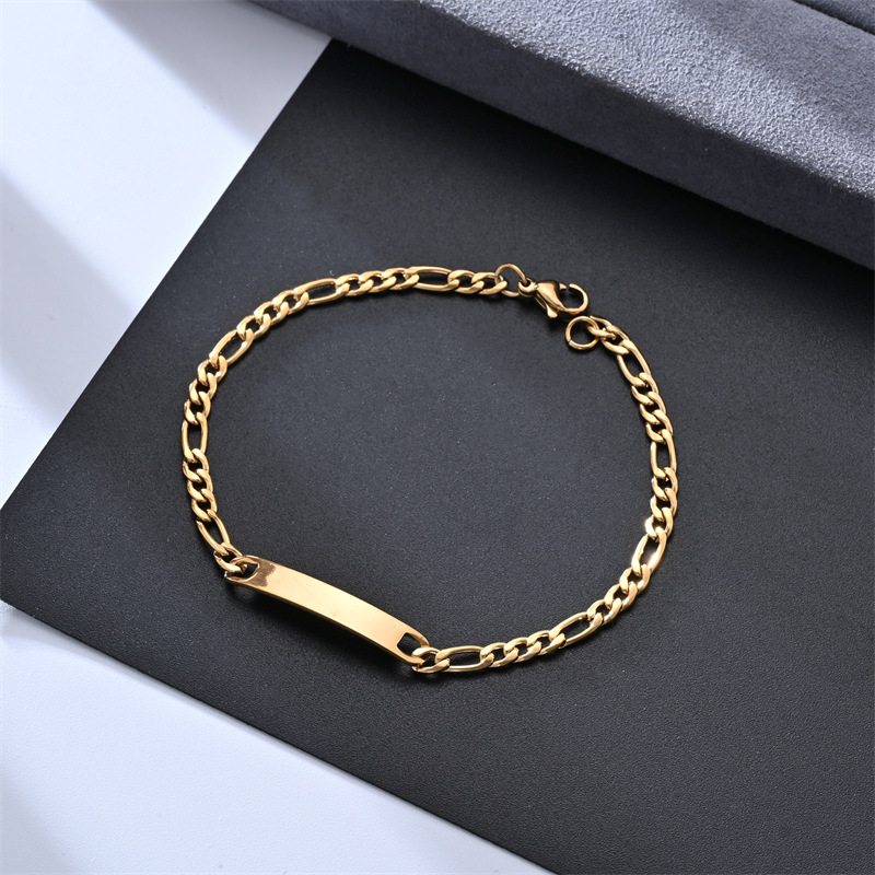 1:1.0X20cm NK three to one bend bracelet gold