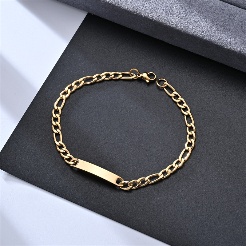 2:1.2X20cm NK three to one bend bracelet gold