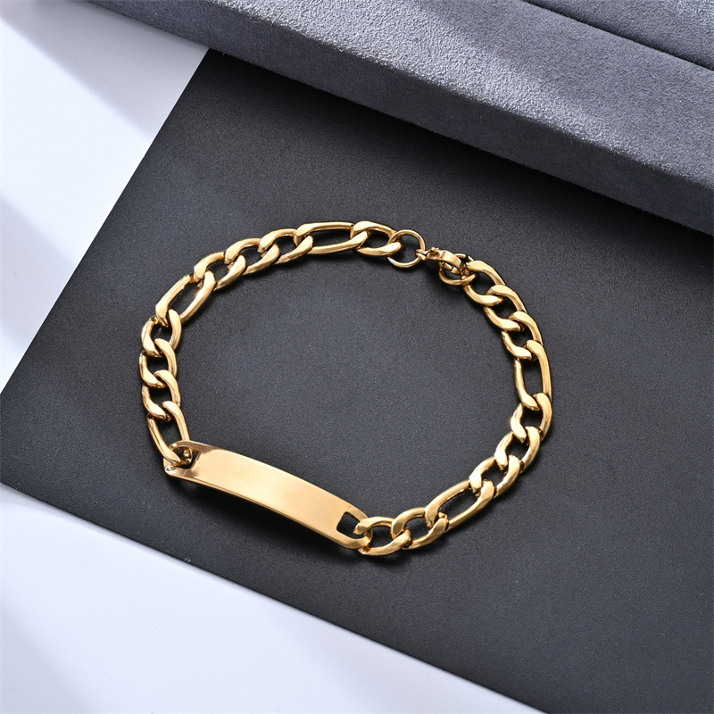 6:2.0X20cm NK three to one bend bracelet gold