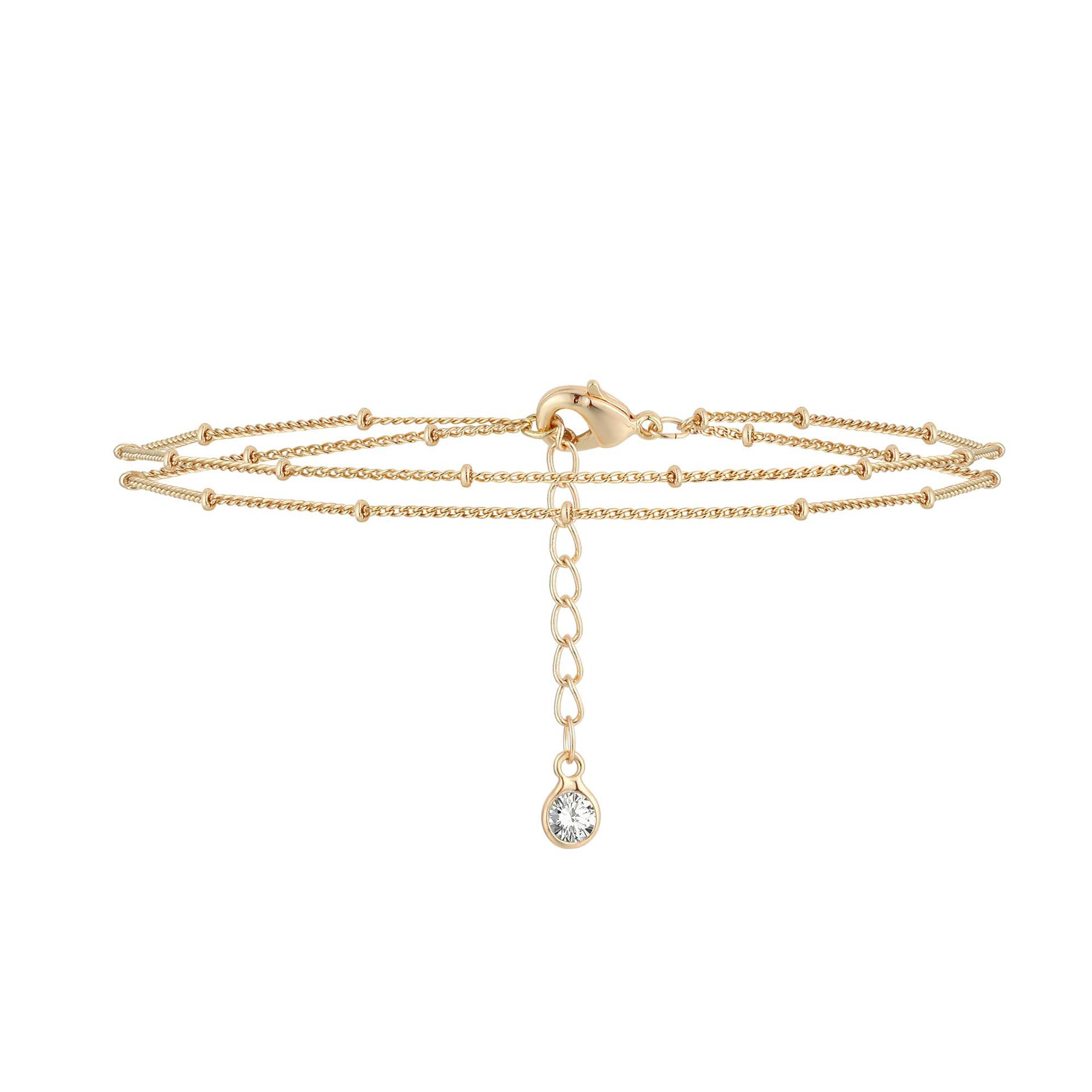 2:17 /5cm bracelet gold double layer
