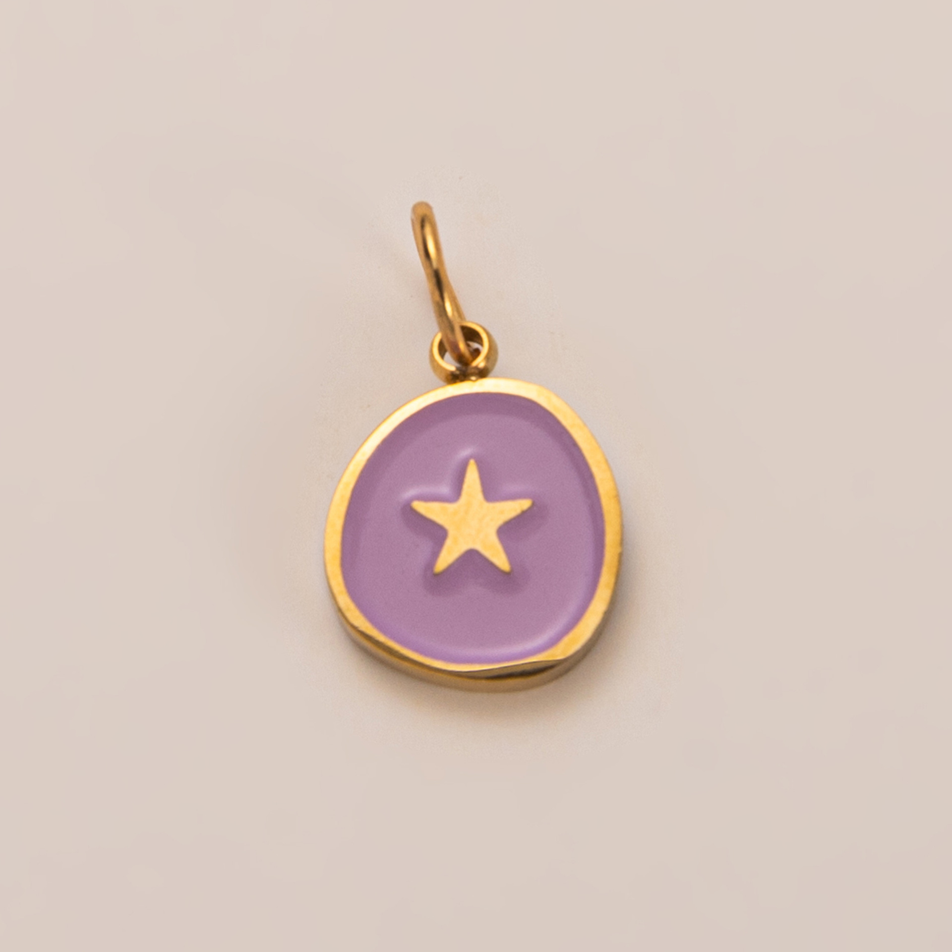 1:Pink star pendant