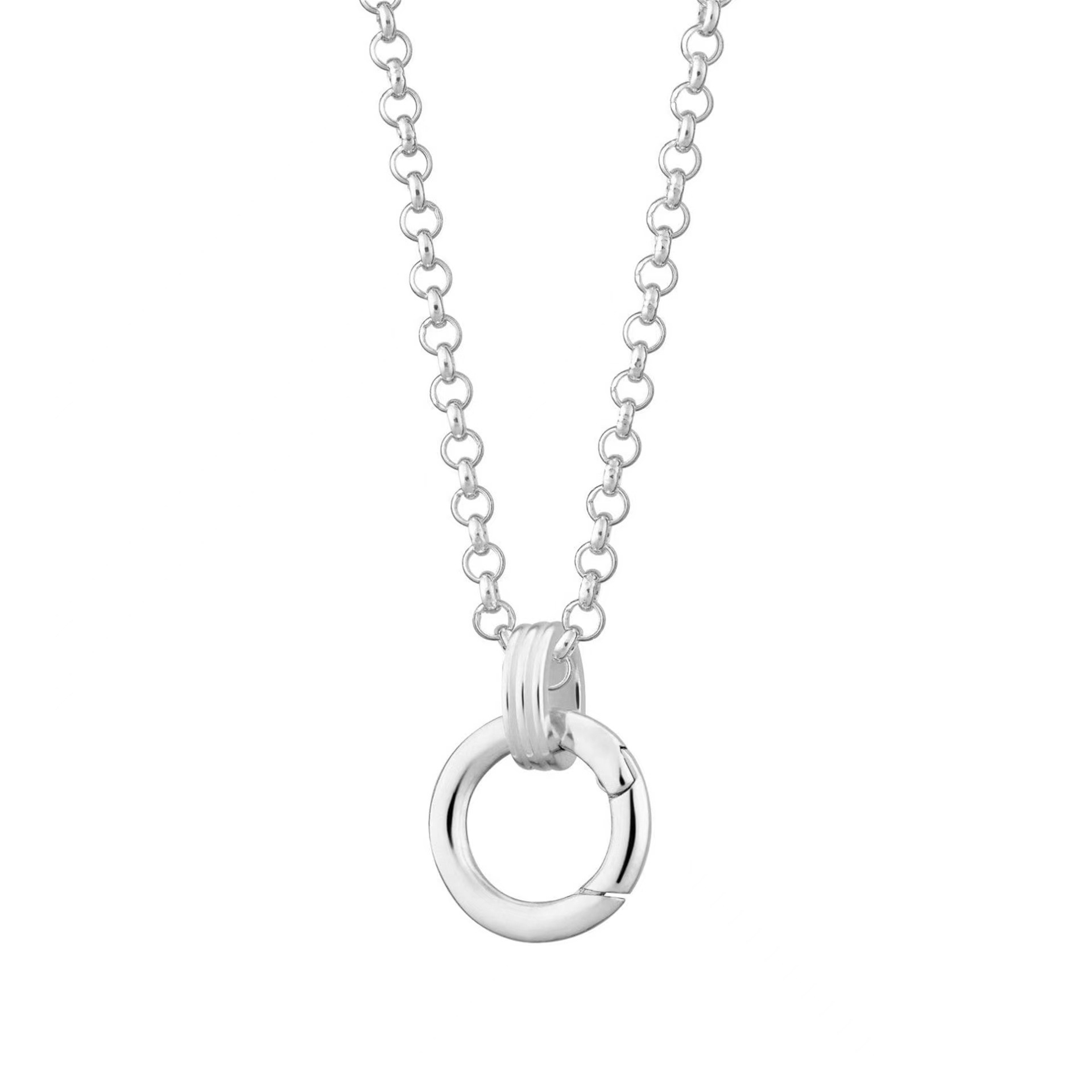 17:Steel color live ring chain