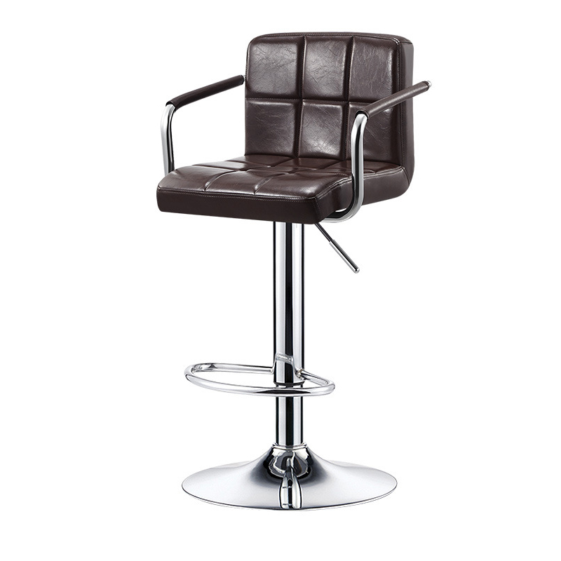 Oil Wax Leather Brown with Armrest High