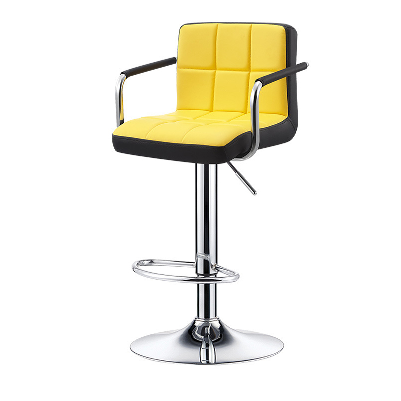 Yellow black strap armrest high