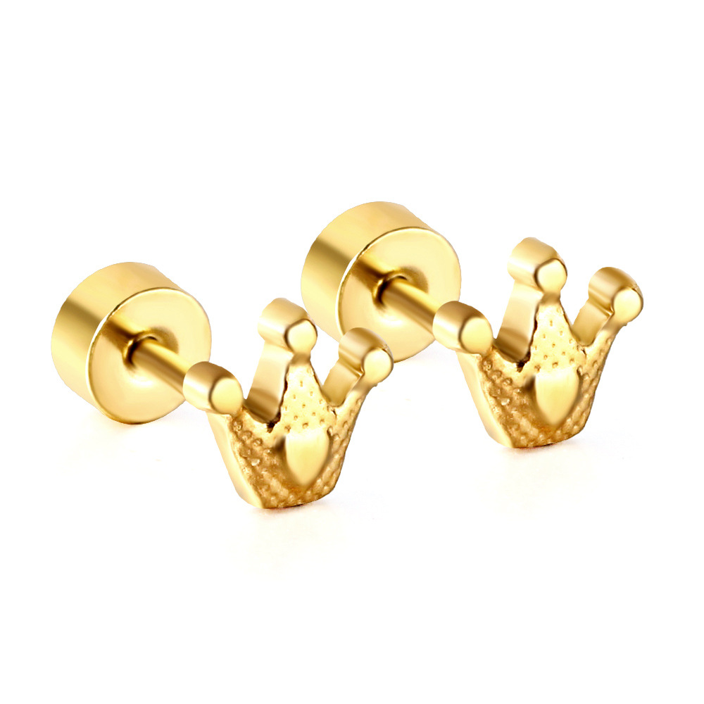 2:Plug Crown stud earrings EA624401G