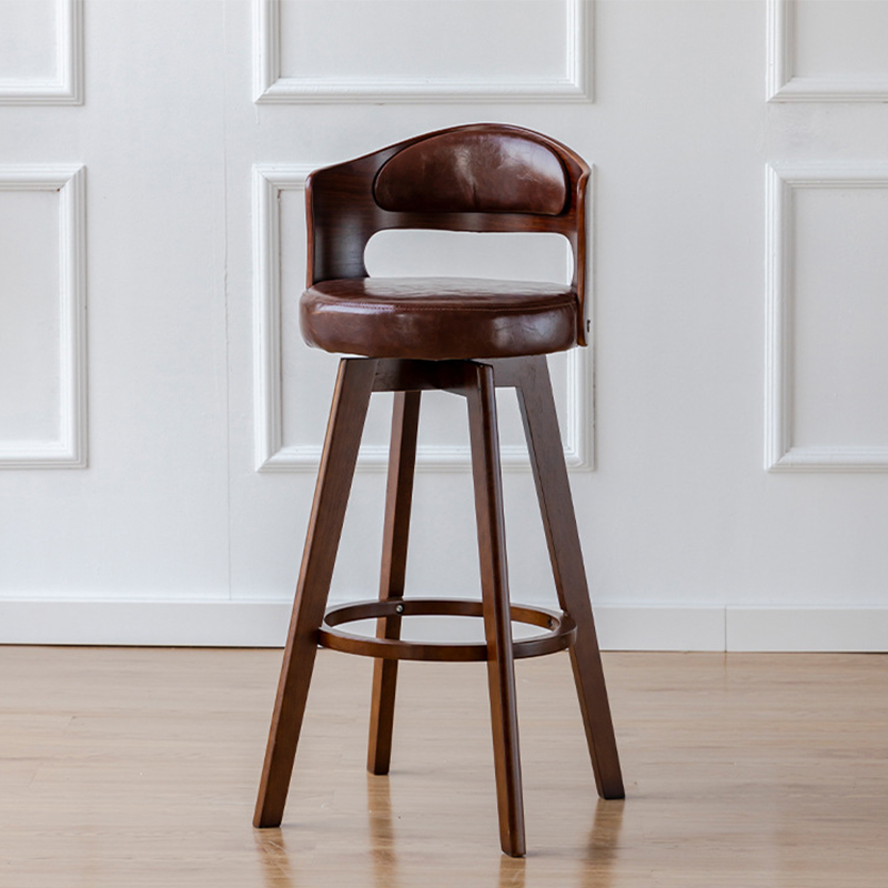 Brown wooden feet   brown leather