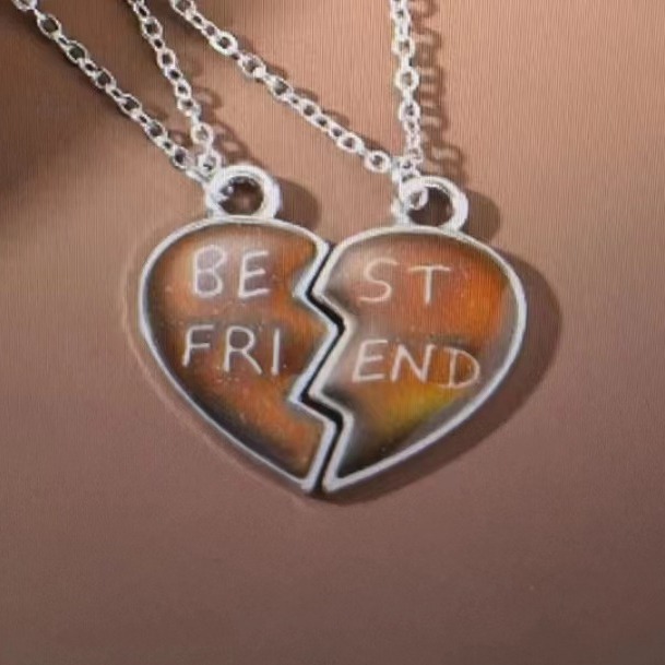 1:Best friends temperature change necklace