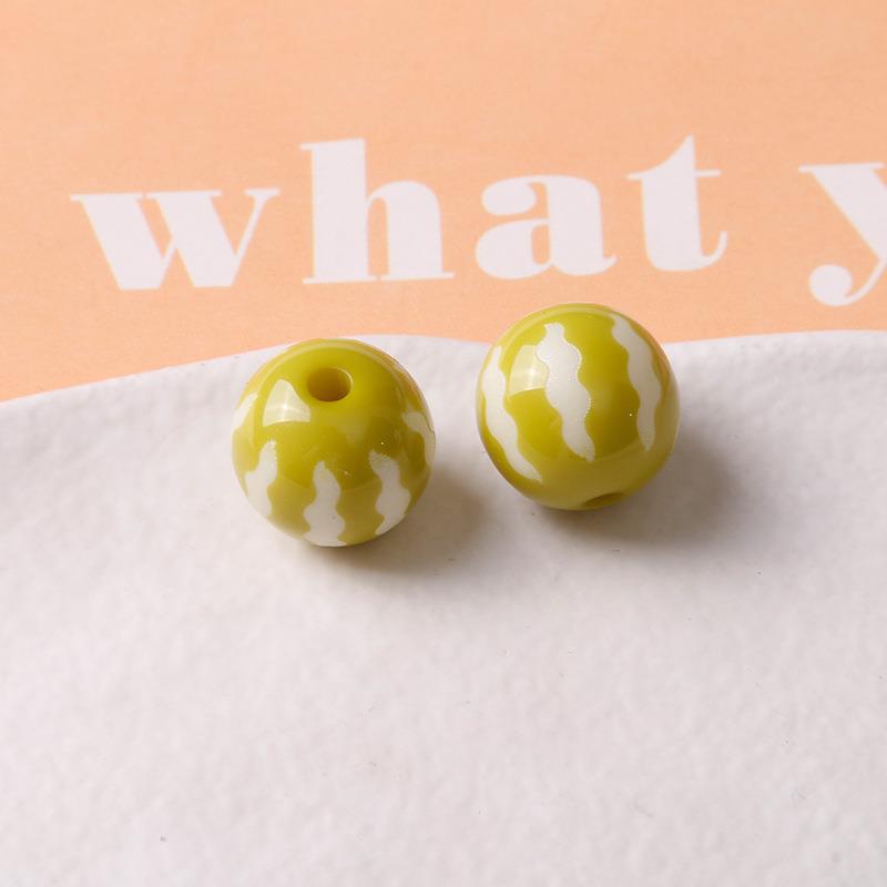 13:Fruit green pumpkin beads