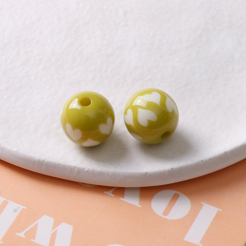21:Fruit green love beads