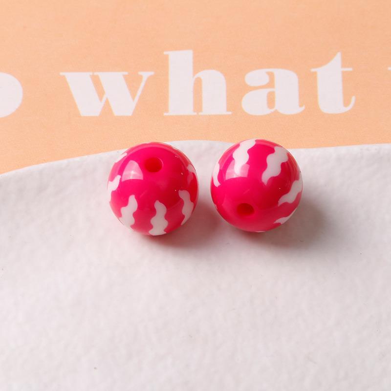 3:Rose Red pumpkin beads