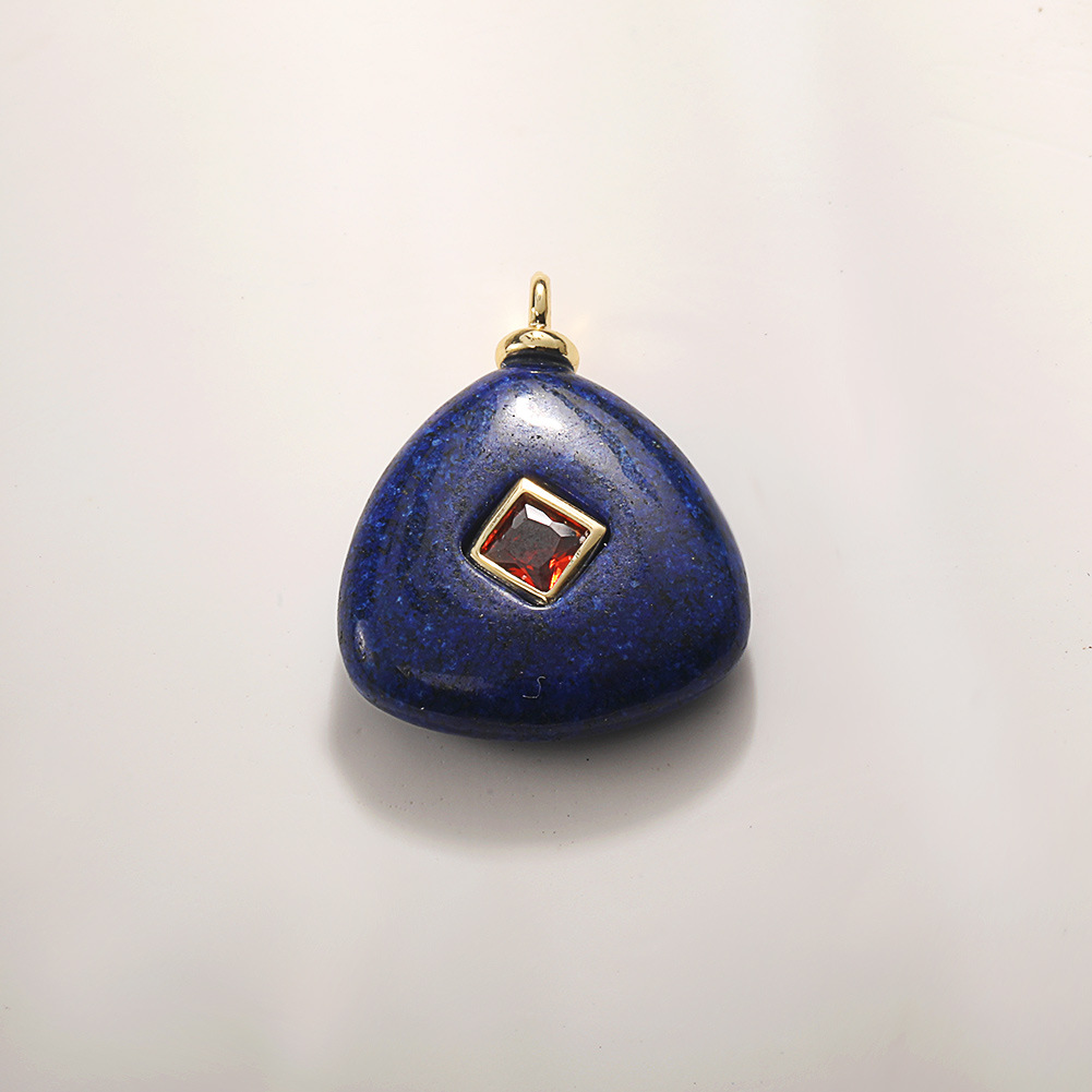 blue crystal with rhinestone